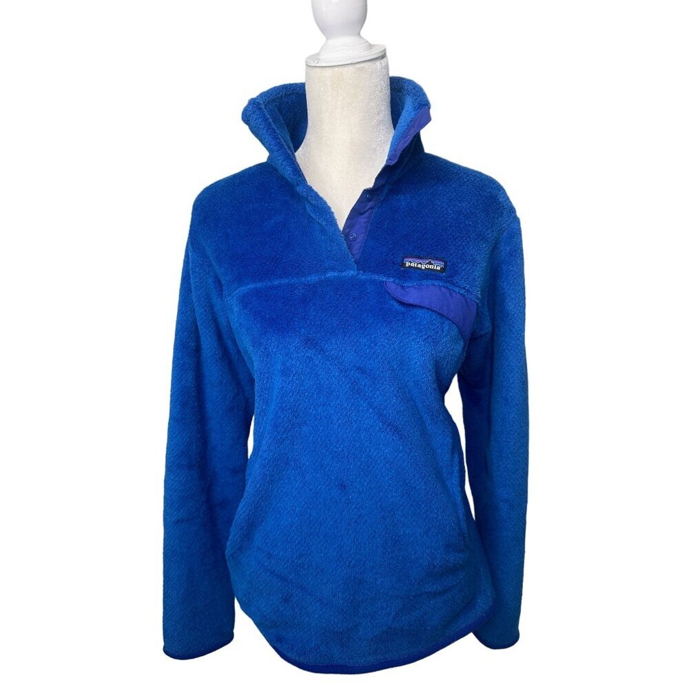Patagonia Snap-T Fleece Pullover Jacket Patagonia Cozy Sweaters Royal Blue L